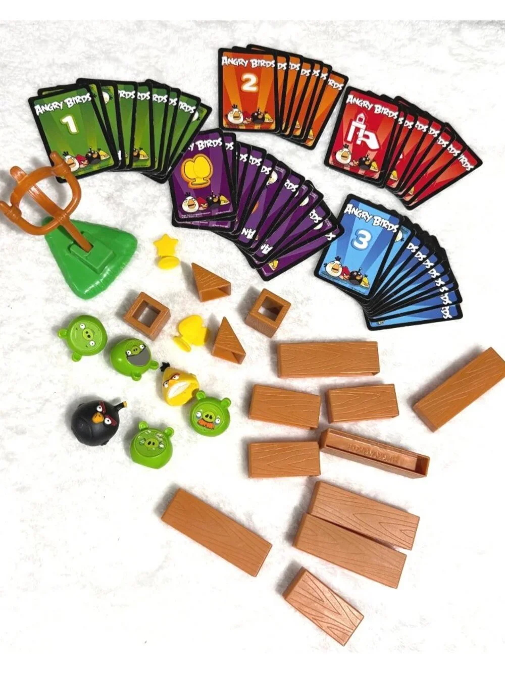 Angry Bird game‎ pieces cards, pigs, launcher/slinger mega fling replacement